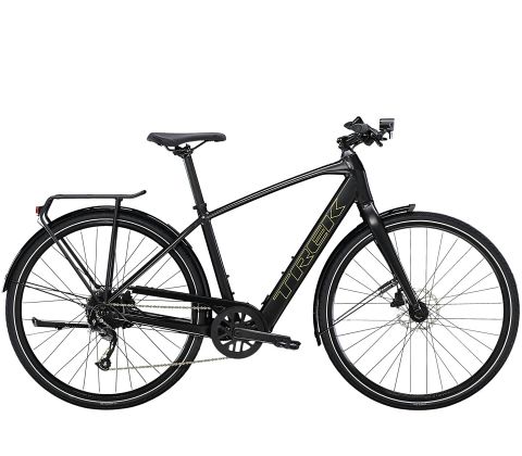 Trek FX+ 2 sporty elcykel - Satin Trek Black - sort - Kibæk Cykler