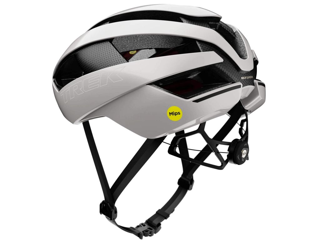 Trek Velocis Mips Road Crystal White cykelhjelm med Mips - hvid - Kibæk Cykler