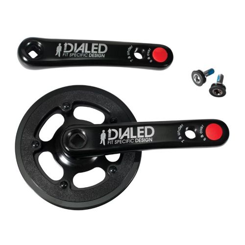 Trek Dialed kranksæt til 20" børnecykel - justerbar pedalarmslængde - Kibæk Cykler