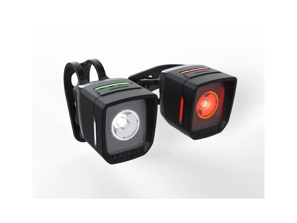 Trek Ion 100 R og Flare R City USB-C opladeligt lygtesæt til cykel - Kibæk Cykler