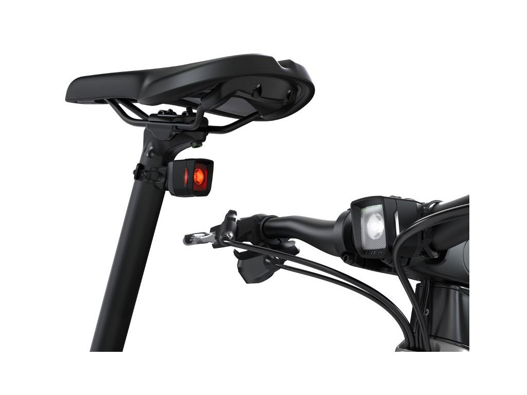 Trek Ion 100 R og Flare R City USB-C opladeligt lygtesæt til cykel - Kibæk Cykler