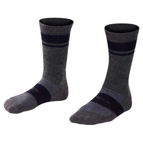 Trek Race Crew Cushioned Merino Wool cykelstrømper - Grå - Kibæk Cykler