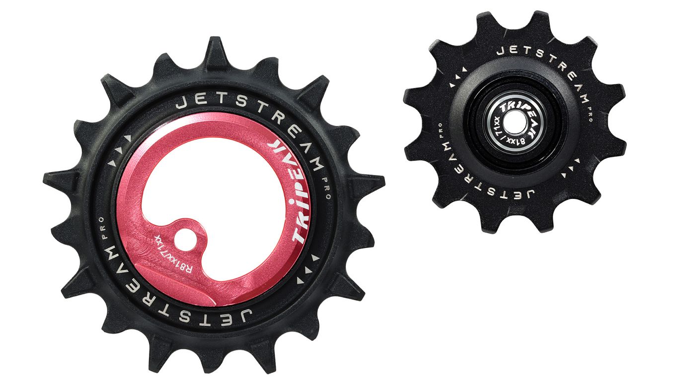 Tripeak Jetstream Pro AOPW pulleyhjul til Shimano Ultegra og 105 12 speed bagskifter - Kibæk Cykler