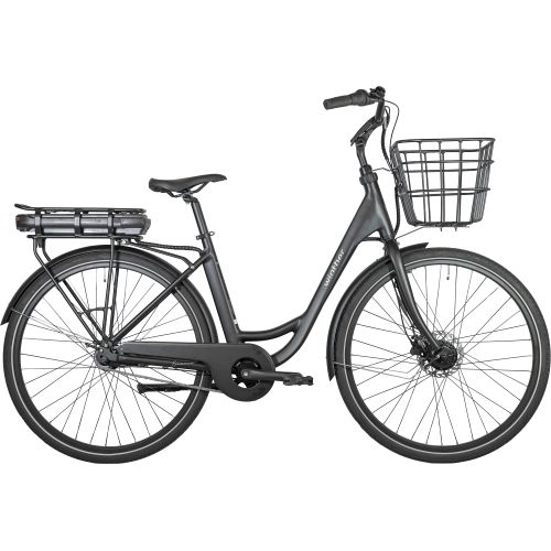 Winther Essence  - Mat sort unisex elcykel med forhjulsmotor - Kibæk Cykler