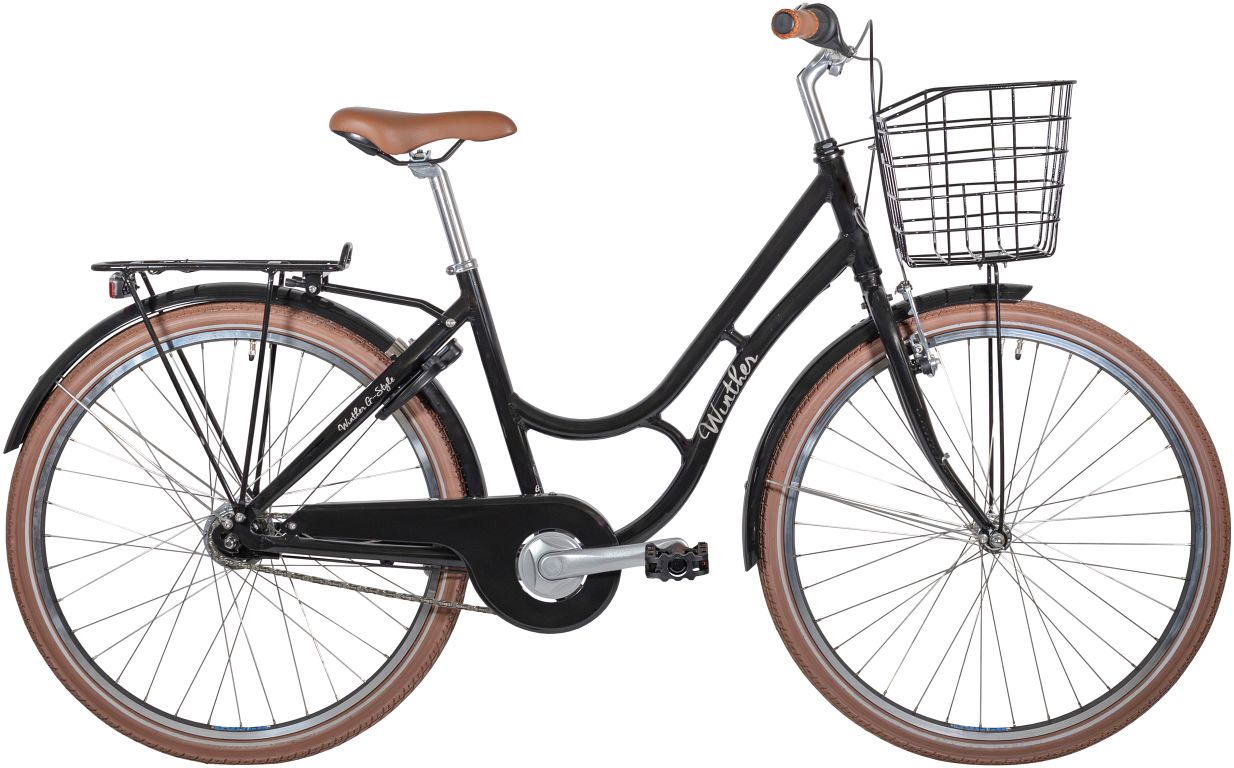 Winther G-Style 26 tommer pigecykel - 8-12 år - sort - Kibæk Cykler