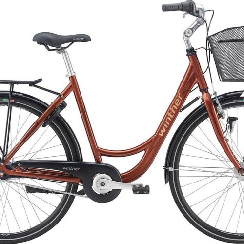 Winther Shopping Society klassisk damecykel - kobber - Kibæk Cykler
