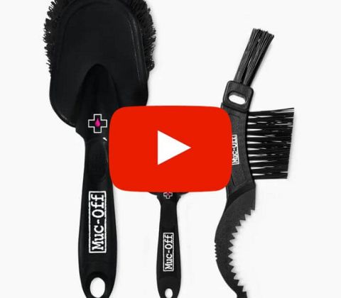 Video - brug af Muc-Off 3x Premium Brush Kit - 3 børster til cykelvask - Kibæk Cykler