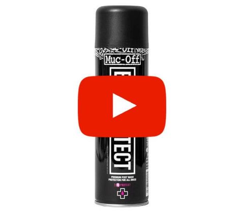 Video - sådan bruges Muc-Off Bike Protect spray - fugtfjerner og beskytter - Kibæk Cykler