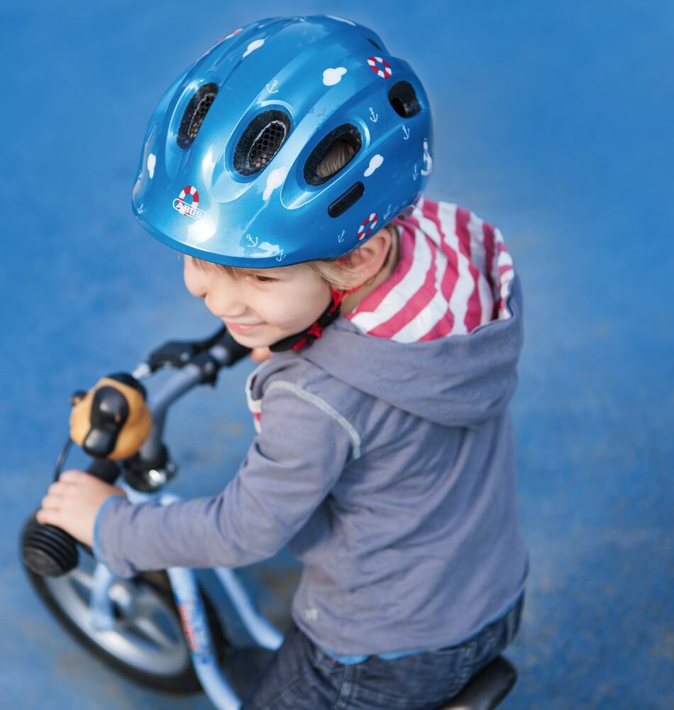 offset underholdning Indica Abus Smiley 2.0 cykelhjelm til baby - Sparkling Green - Kibæk Cykler